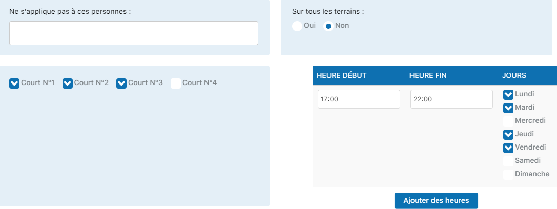 Tous les terrains