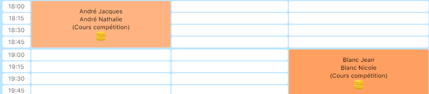 Dates du planning