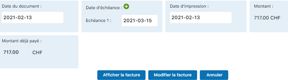 Résultat sur seconde facture - Vue 2