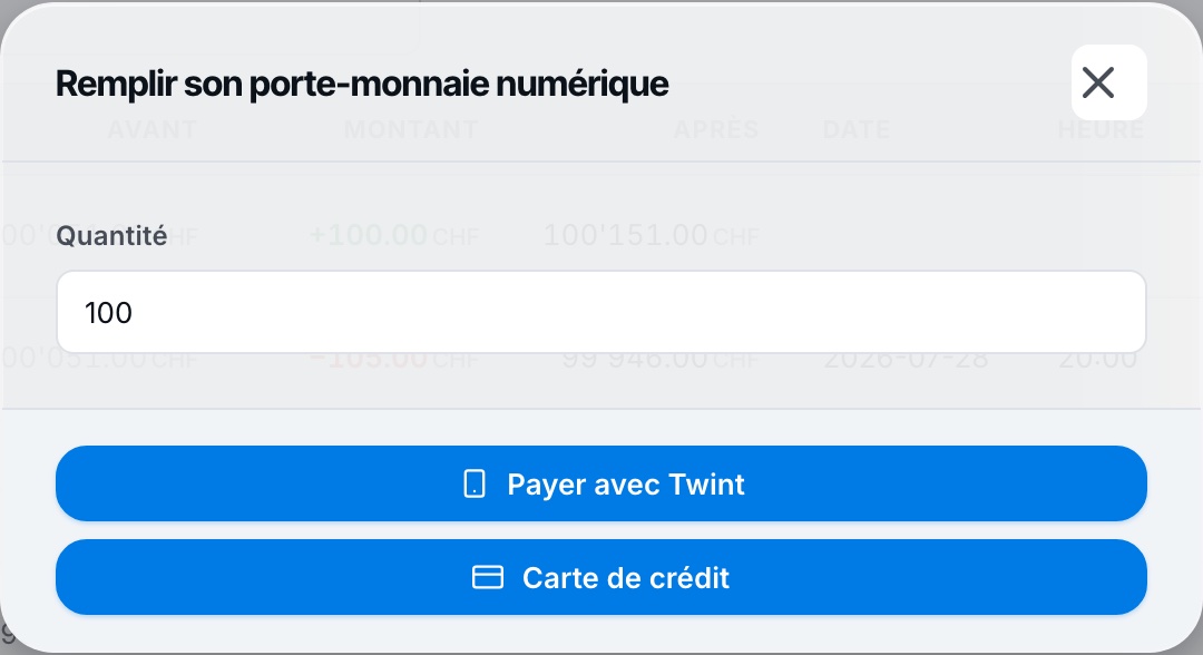 La fenêtre de recharge